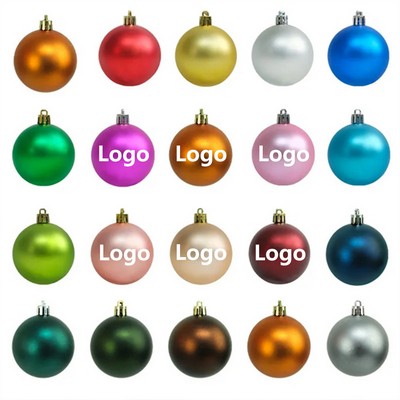 Drum Electroplated Plastic Christmas Ball Set